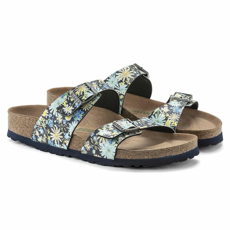 Birkenstock Sydney Vegan Birko Flor Sandaler Dame Flerfarvede | DK 362GSO